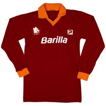 1982-83 Roma Home L/S Shirt - 8/10 - (M.Boys)