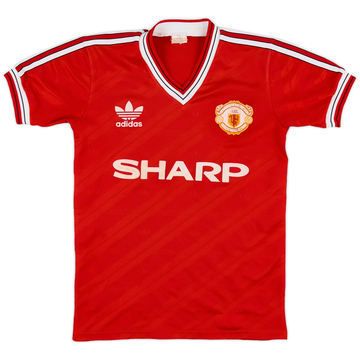 1986-88 Manchester United Home Shirt - 6/10 - (S.Boys)