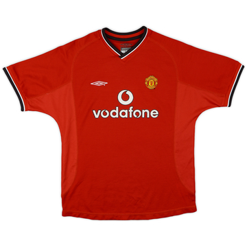 2000-02 Manchester United Home Shirt - 9/10 - (L.Boys)