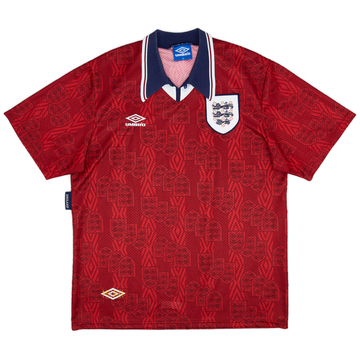 1993-95 England Away Shirt - 8/10 - (XL)