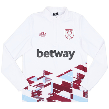 2023-24 West Ham Umbro 1/4 ZIp Training Top - 9/10 - (M)