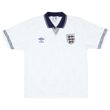 1990-92 England Home Shirt - 7/10 - (S)