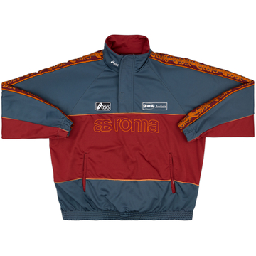 1995-96 Roma Asics 1/4 Zip Track Jacket - 9/10 - (L)