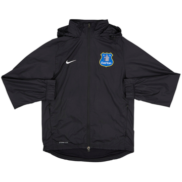 2013-14 Everton Nike Hooded Rain Jacket - 8/10 - (S)