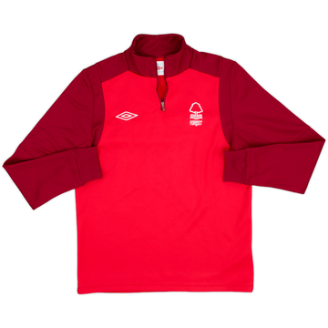 2010-11 Nottingham Forest Umbro 1/4 Zip Drill Top - 8/10 - (M)