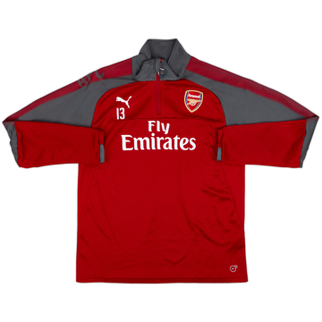 2017-18 Arsenal Player Issue Puma 1/4 Zip Drill Top #13 - 8/10 - (L.Boys)