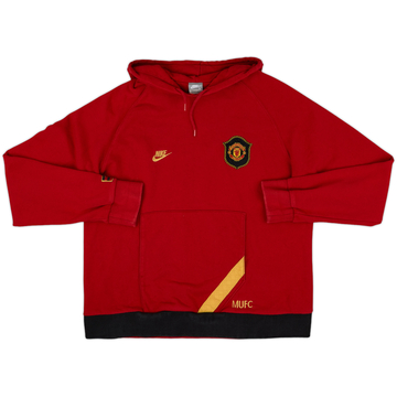 2007-08 Manchester United Nike Hooded Sweat Top - 8/10 - (L)