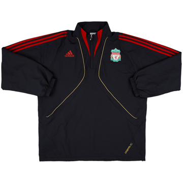 2009-10 Liverpool adidas 1/4 Zip Track Jacket - 6/10 - (XL)