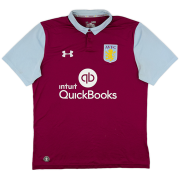 2016-17 Aston Villa Home Shirt - 6/10 - (XL)