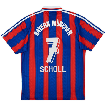 1995-97 Bayern Munich Home Shirt Scholl #7 - 8/10 - (S)
