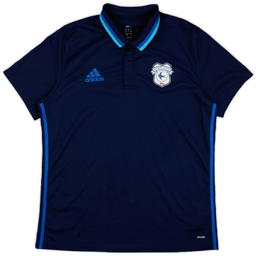 2016-17 Cardiff adidas Polo Shirt - 9/10 - (L)