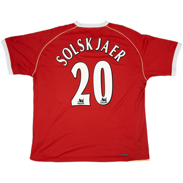 2006-07 Manchester United Home Shirt Solskjaer #20 - 5/10 - (XXL)
