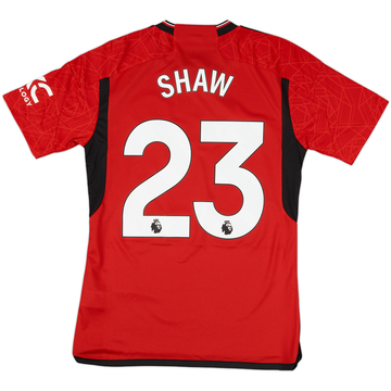 2023-24 Manchester United Home Shirt Shaw #23 (S)