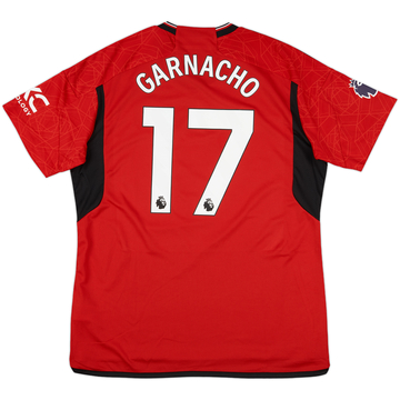 2023-24 Manchester United Home Shirt Garnacho #17 (XL)