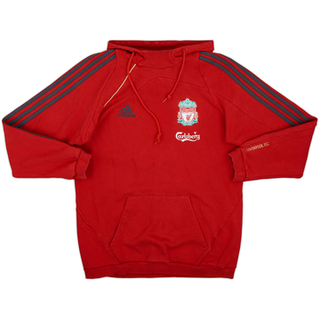 2009-10 Liverpool adidas Hooded Sweat Top - 8/10 - (M)