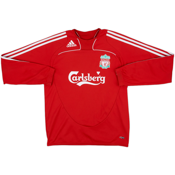 2008-09 Liverpool adidas Sweat Top - 8/10 - (S)