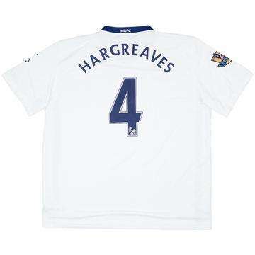 2008-10 Manchester United Away Shirt Hargreaves #4 - 7/10 - (XXL)