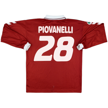 2000-01 Cittadella Match Issue Home L/S Shirt Piovanelli #28