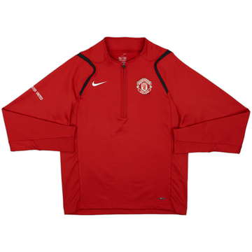 2005-06 Manchester United Nike 1/4 Zip Drill Top - 7/10 - (S)