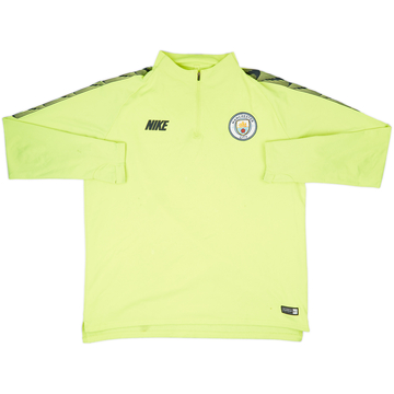2019-20 Manchester City Nike 1/4 Zip Drill Top - 6/10 - (XL)
