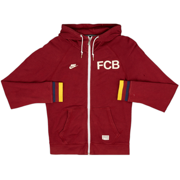 2013-14 Barcelona Nike Hooded Top - 8/10 - (S)