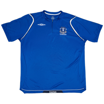 2006-07 Everton Umbro 1/4 Zip Training Polo - 7/10 - (XXL)