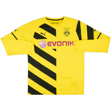 2014-15 Borussia Dortmund Player Issue Home L/S Shirt (XL)