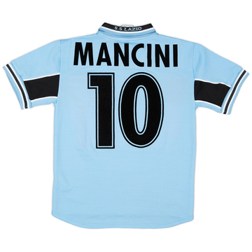 1998-00 Lazio Home Shirt Mancini #10 - 8/10 - (XS)