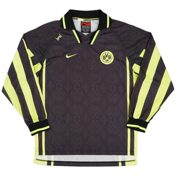 1996-97 Borussia Dortmund Player Issue Away L/S Shirt - 5/10 - (S)