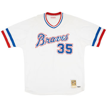 1981 Atlanta Braves Niekro #35 Mitchell & Ness Home Jersey (Excellent) XXL