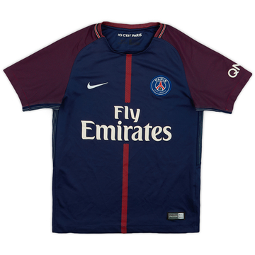 2017-18 Paris Saint-Germain Home Shirt - 8/10 - (M.Boys)