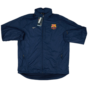 2003-04 Barcelona Nike Hooded Rain Jacket (XXL)