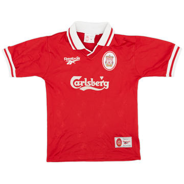 1996-98 Liverpool Home Shirt - 8/10 - (L.Boys)