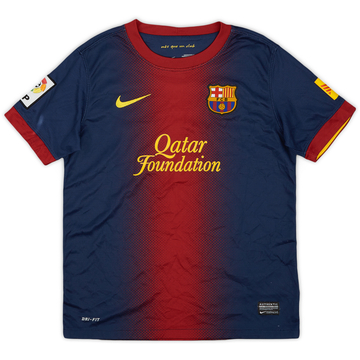 2012-13 Barcelona Home Shirt - 8/10 - (M.Boys)