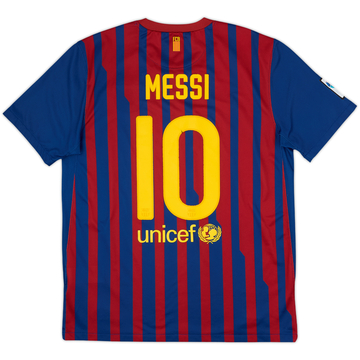 2011-12 Barcelona Home Shirt Messi #10 - 7/10 - (L)