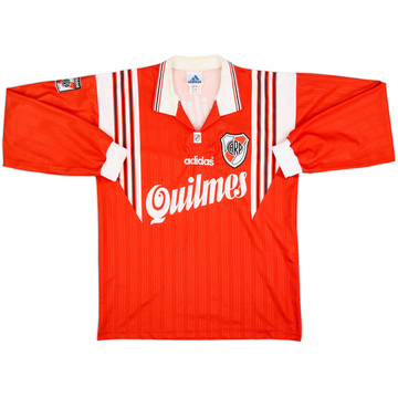 1996-98 River Plate Away L/S Shirt - 7/10 - (M)