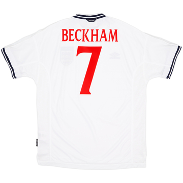 1999-01 England Home Shirt Beckham #7 (XL)