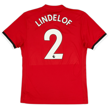 2017-18 Manchester United Home Shirt Lindelof #2 - 9/10 - (M)