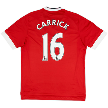 2015-16 Manchester United Home Shirt Carrick #16 - 6/10 - (L)