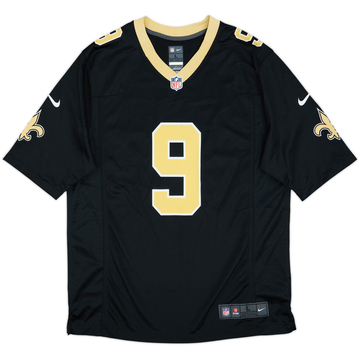 2012-20 New Orleans Saints Brees #9 Nike Game Home Jersey - 9/10 - (L)