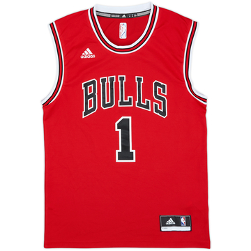 2014-16 Chicago Bulls Rose #1 adidas Away Jersey - 9/10 - (S)