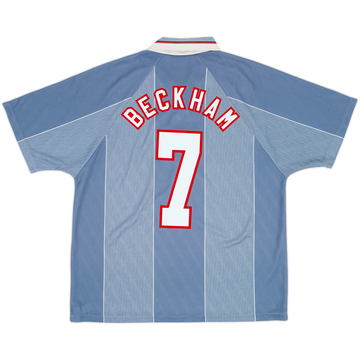 1996-97 England Away Shirt Beckham #7 - 6/10 - (XL)