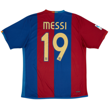 2006-07 Barcelona Home Shirt Messi #19 - 8/10 - (L)