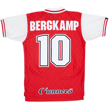 1996-98 Arsenal Home Shirt Bergkamp #10 - 6/10 - (XL.Boys)