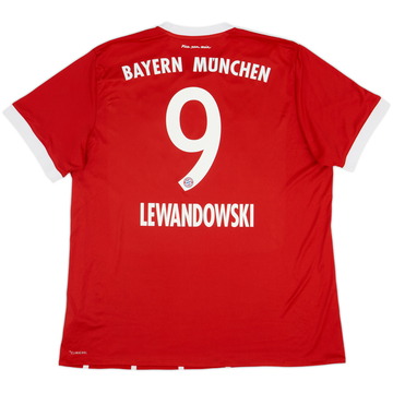 2017-18 Bayern Munich Home Shirt Lewandowski #9 - 8/10 - (XL)