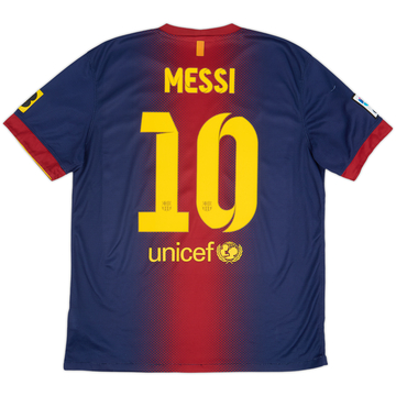 2012-13 Barcelona Home Shirt Messi #10 - 7/10 - (L)