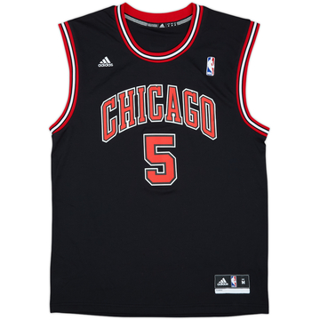2010-14 Chicago Bulls Boozer #5 adidas Alternate Jersey - 8/10 - (M)