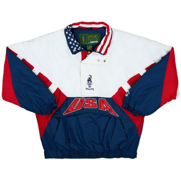 1996 Team USA Atlanta Olympic Games Starter 1/2 Zip Rain Coat - 8/10 - (L)