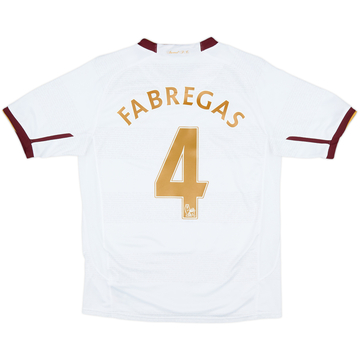 2007-08 Arsenal Away Shirt Fabregas #4 - 6/10 - (XL.Boys)