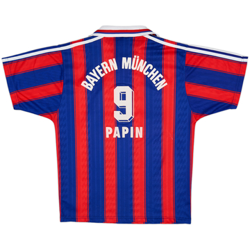 1995-97 Bayern Munich Home Shirt Papin #9 - 5/10 - (S)